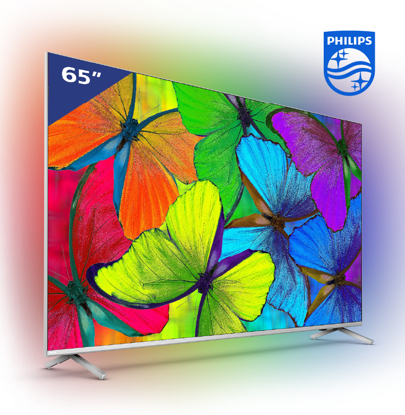 Philips 8507 164cm – (65″) 4K TV Juzshoppe UHD with Android Ambilight 3-sided LED Series